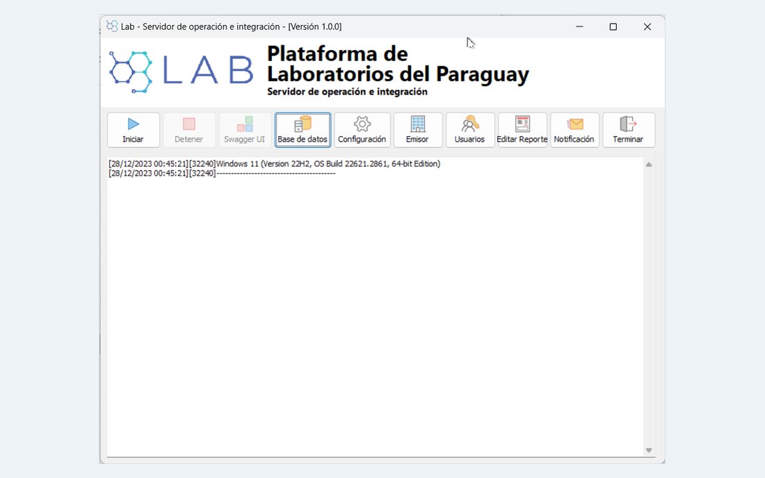 Consola de operación e integración de LabEngine