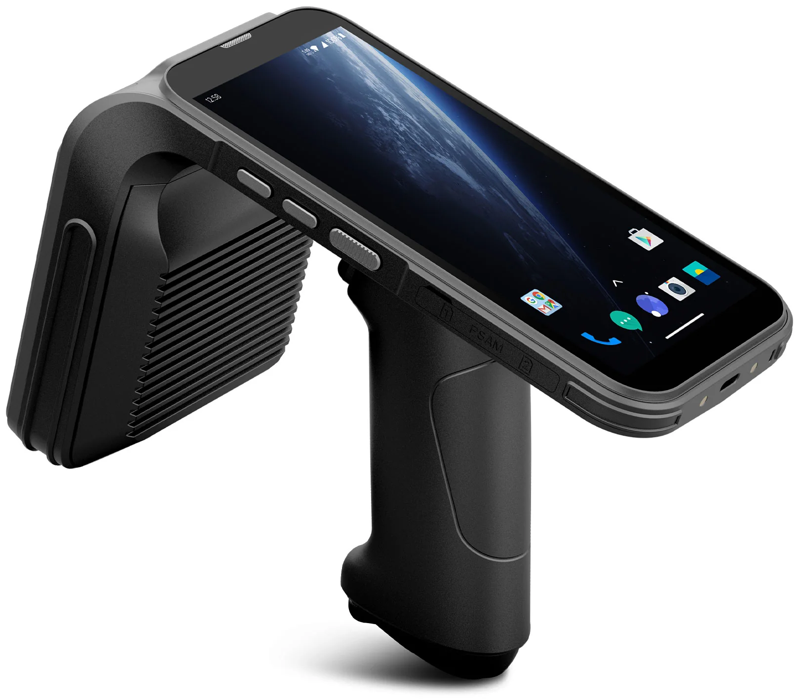 Terminal handheld RFID con pistola de agarre y sistema Android