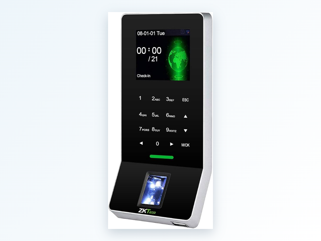 Reloj biométrico de control de asistencias
