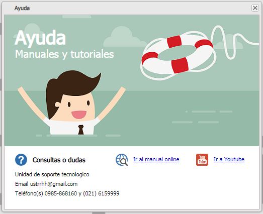 Ayuda contextual con acceso a manuales y video tutoriales