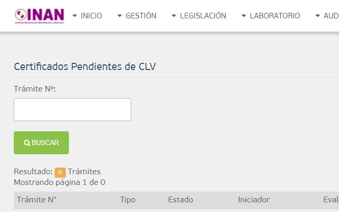 Seguimiento de certificados pendientes de libre venta